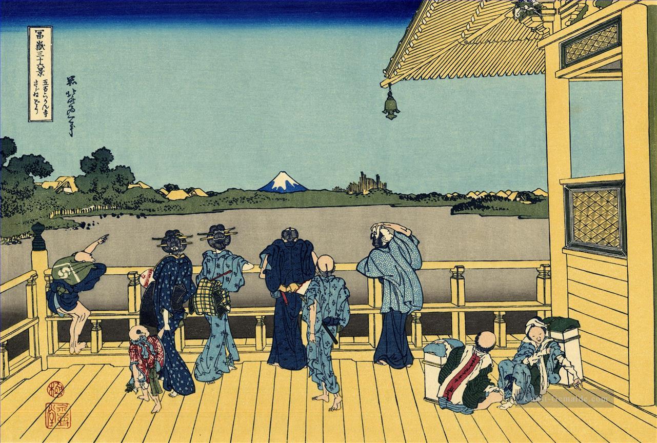 Sazai Halle 500 Rakan Tempel Katsushika Hokusai Ukiyoe Ölgemälde